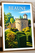 Affiche Beaune Les Remparts