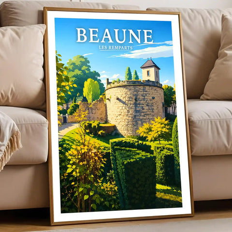 Affiche Beaune Les Remparts