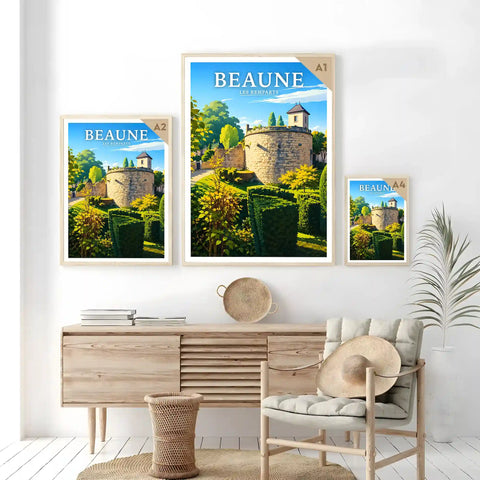 Affiche Beaune Les Remparts