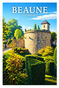 Affiche Beaune Les Remparts