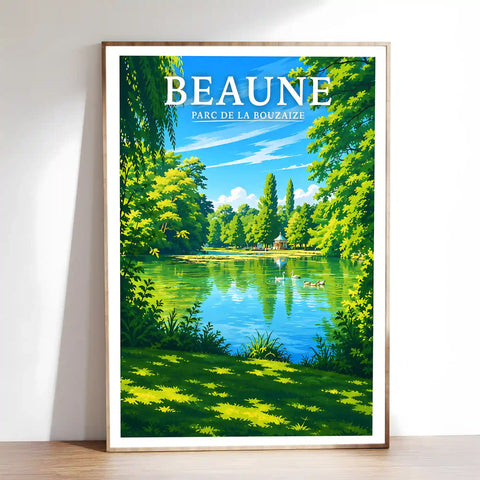 Affiche Beaune Parc de la Bouzaize