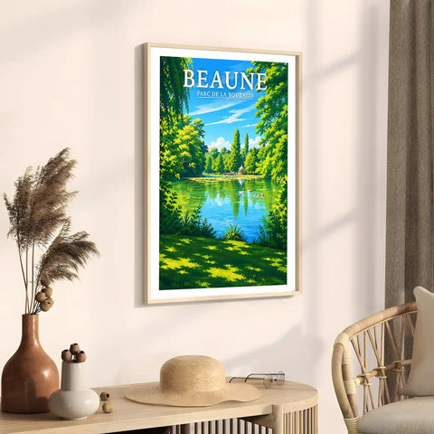 Affiche Beaune Parc de la Bouzaize