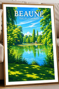 Affiche Beaune Parc de la Bouzaize