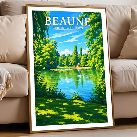 Affiche Beaune Parc de la Bouzaize