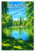 Affiche Beaune Parc de la Bouzaize