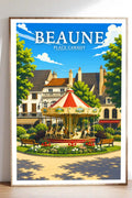 Affiche Beaune Place Carnot