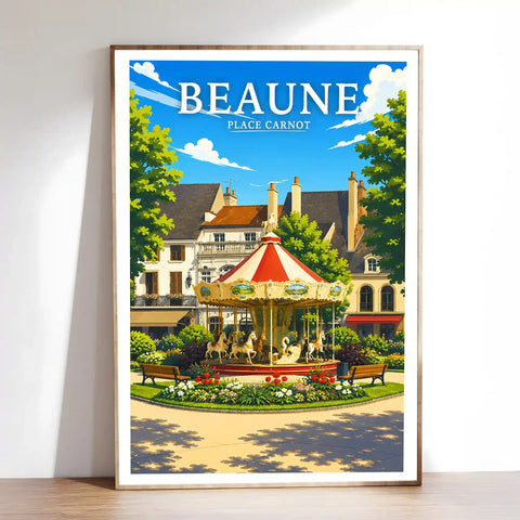 Affiche Beaune Place Carnot