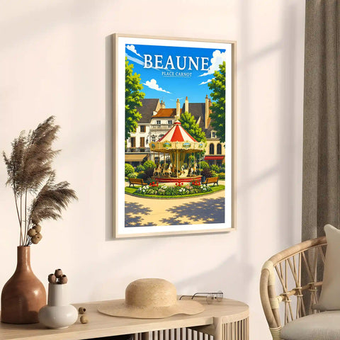 Affiche Beaune Place Carnot