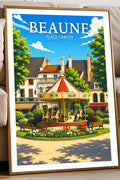 Affiche Beaune Place Carnot