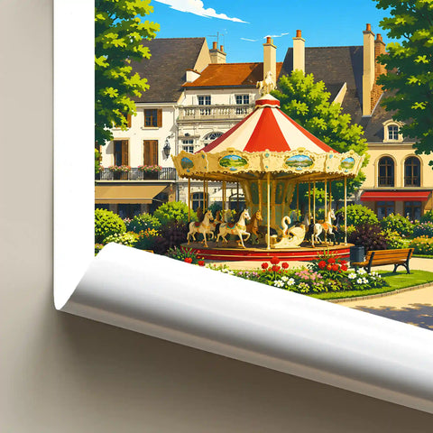 Affiche Beaune Place Carnot