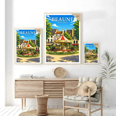 Affiche Beaune Place Carnot