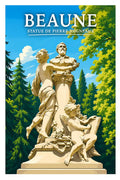 Affiche Beaune Statue de Pierre Joigneaux
