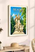 Affiche Beaune Statue de Pierre Joigneaux