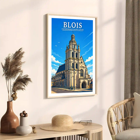 Affiche - Blois - Cathédrale Saint-Louis
