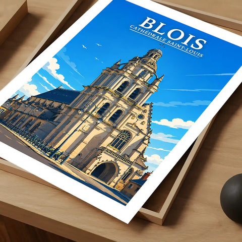 Affiche - Blois - Cathédrale Saint-Louis