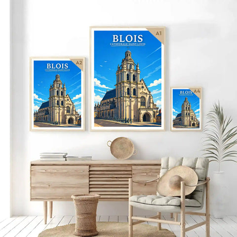 Affiche - Blois - Cathédrale Saint-Louis