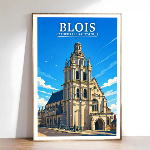 Affiche - Blois - Cathédrale Saint-Louis