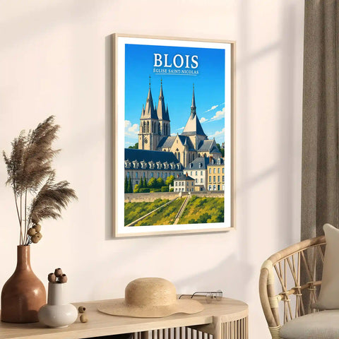 Affiche - Blois - Église Saint-Nicolas - affiche blois