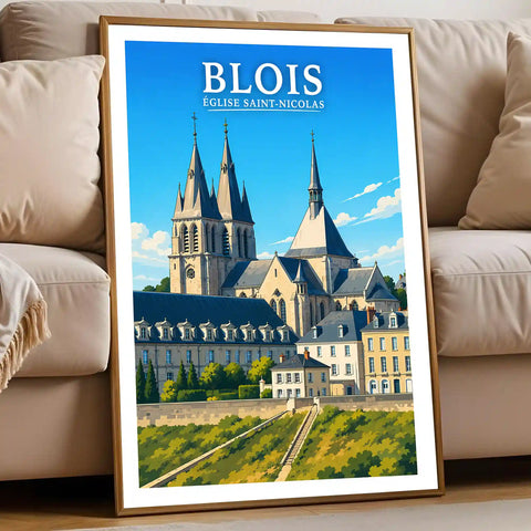 Affiche - Blois - Église Saint-Nicolas - affiche blois