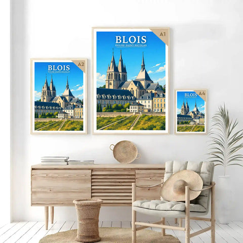 Affiche - Blois - Église Saint-Nicolas - affiche blois