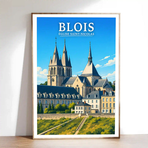 Affiche - Blois - Église Saint-Nicolas - affiche blois