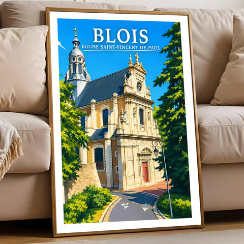 Affiche - Blois - Église Saint-Vincent-de-Paul - affiche blois