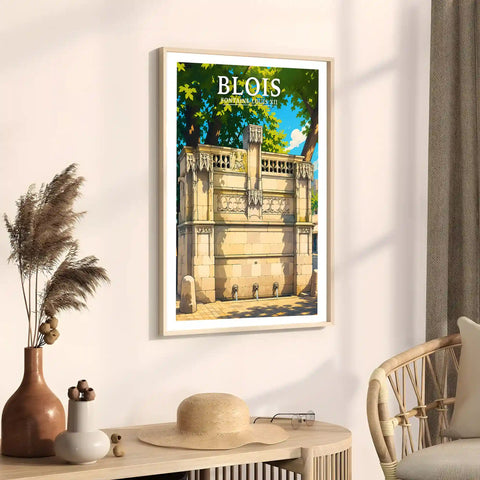 Affiche - Blois - Fontaine Louis XII