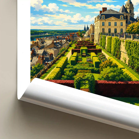Affiche - Blois - Jardins de l'Évêché