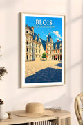 Affiche - Blois - La Cour du Château Royal - affiche blois
