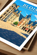 Affiche - Blois - La Cour du Château Royal - affiche blois