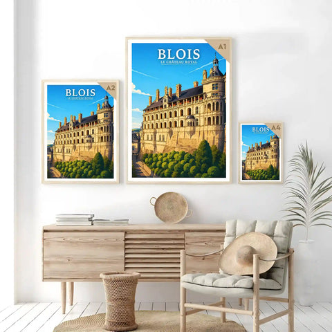 Affiche - Blois - Le Château Royal - affiche blois