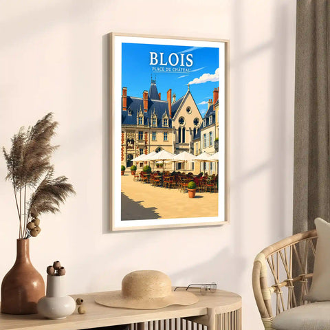Affiche - Blois - Place du Château