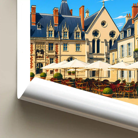 Affiche - Blois - Place du Château