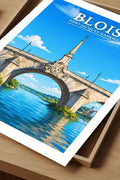 Affiche - Blois - Pont Jacques Gabriel - affiche blois