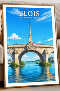 Affiche - Blois - Pont Jacques Gabriel - affiche blois