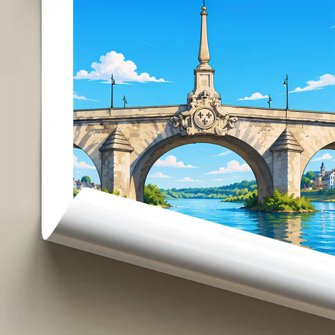 Affiche - Blois - Pont Jacques Gabriel - affiche blois