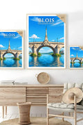 Affiche - Blois - Pont Jacques Gabriel - affiche blois