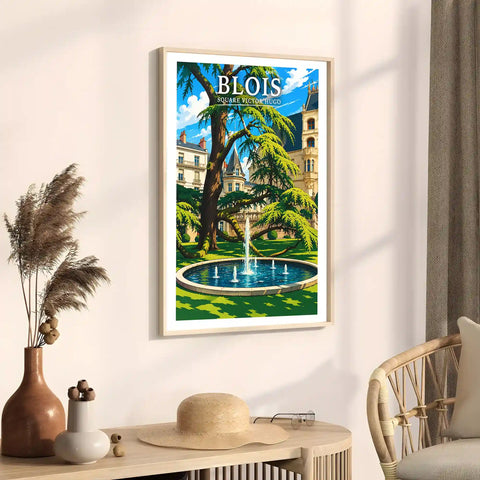 Affiche - Blois - Square Victor Hugo - affiche blois