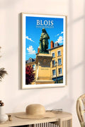 Affiche - Blois - Statue de Denis Papin - affiche blois