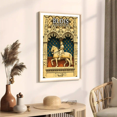 Affiche - Blois - Statue de Louis XII