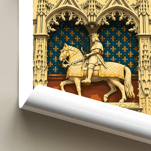 Affiche - Blois - Statue de Louis XII