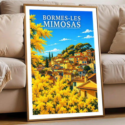 Affiche - Bormes-les-Mimosas