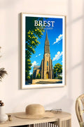 Affiche Brest Église Saint-Laurent