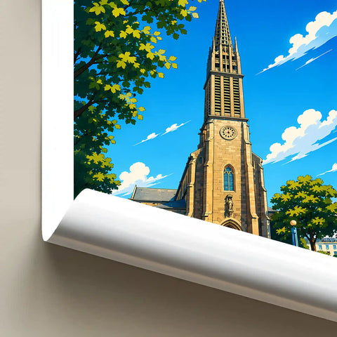 Affiche Brest Église Saint-Laurent