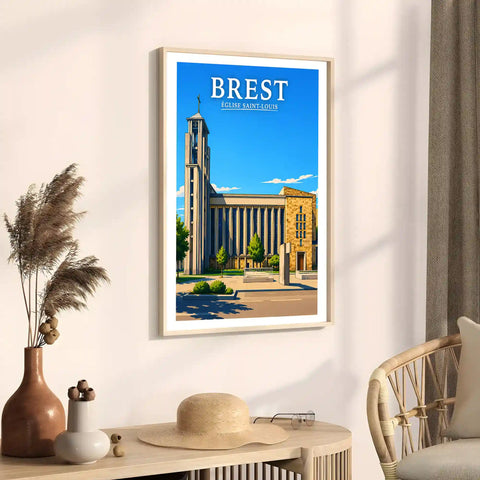 Affiche Brest Église Saint-Louis