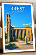 Affiche Brest Église Saint-Louis