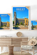 Affiche Brest Église Saint-Louis