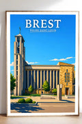 Affiche Brest Église Saint-Louis