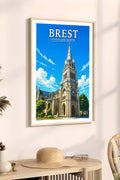 Affiche Brest Église Saint-Martin