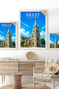 Affiche Brest Église Saint-Martin